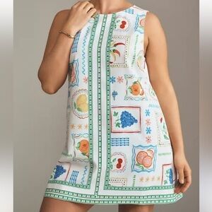 Anthropologie Maeve Multicolor Shift Dress